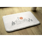 tulup.si Kopalniške preproge Pogled gora 90x60 cm Bela in siva