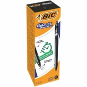 Gel pisalo, 0,3 mm, stiskalni mehanizem, BIC Gel-ocity Quick Dry, črno