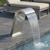 Fontana u Bazenu Srebrna 47 x 31 x 60 cm Nehrdajuci celik