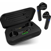 Connect IT True Wireless SONICBASS slušalke v ušesa z mikrofonom, Črna