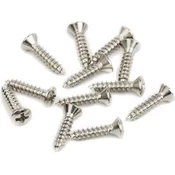 Fender Pickguard/Vintage Bridge Cover Screws Sheet Metal Oval Head 12 Pack