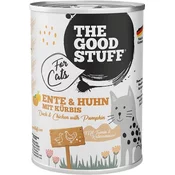The Goodstuff Mokra mačja hrana - Raca in piščanec z bučo - 400 g