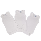 OBLACIC Set bodija za bebe, Beli, 3 komada