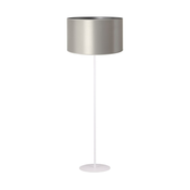 Duolla - Podna lampa CANNES 1xE27/15W/230V precnik 45 cm srebrna/bela