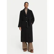 Weekend Max Mara Volneni plašč Bronte 2625016112 Črna Regular Fit