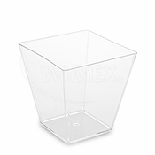 WIMEX s.r.o. Posoda za prigrizke (PS) kvadratna prozorna 72 x 72 x 72 mm 230ml [20 kosov]