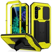 JUST Oklepni ovitek za Samsung Galaxy S23 Plus, CamShield Slide, rumen
