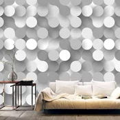 Foto tapeta - Silver Net 350x245