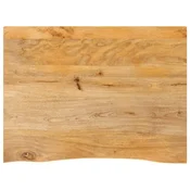 Vidaxl Mizna ploŽa z naravnim robom 90x60x2,5 cm trden mangov les
