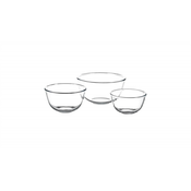 Set of 3 bowls, made of heat-resistant glass, Classic - Pyrex
