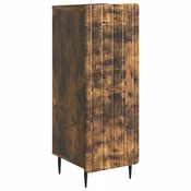 Vidaxl Strani šal Dimljen hrast 34,5 x 33 x 92 cm Inženirski les