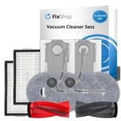 Komplet nadomestnih delov za Roborock Qrevo Edge 2 Pro (1x Glavna krtača, 2x Filter, 2x Stranska krtača, 4x Krpa za brisanje, 2x Vrečka za prah)