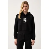 Armani Exchange pulover s kapuco ženski