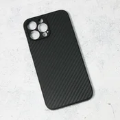 Maska za telefon Carbon fiber za iPhone 13 Pro Max 6.7 crna