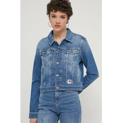 Traper jakna Tommy Jeans za žene, za prijelazno razdoblje, DW0DW17653