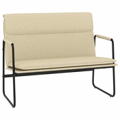 Klupa krem 100x64x80 cm od tkanine