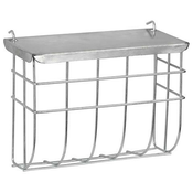 Kerbl Stojalo za seno s pocinkanim pokrovom, za obešanje - 25 x 17 cm