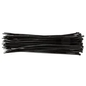 Napenjalni trakovi 4,8 x 370 mm, črni 75 kosov 44E982