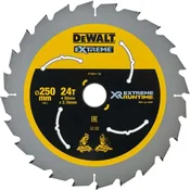 DeWalt DT99571 list za kružnu testeru 250mm, 24 zuba – za brzo secenje sa akumulatorskim alatima