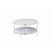 Livetastic Klubska Miza Marble, Bela