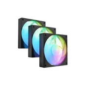 slomart Set 3 ARGB PWM ventilatorjev Fury Sai S12 (črn)