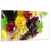 shumee Steklena zaščitna plošča za štedilnik 80x52 Vino