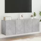 Zidni TV ormarici 2 kom sivi boja betona 60x30x41 cm