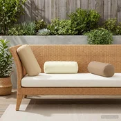 vidaXL Blazina 2 kos HEERLEN Taupe O 15 x 40 cm Poliester