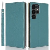 GS Ovitek za Samsung Galaxy S25 Ultra z naslonom, liči, moder
