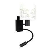 Brilagi - LED fleksibilna lampa BOBO 1xE27/25W/230V + LED/3W crna/bela/jednorogovi