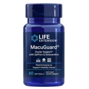 Life Extension MacuGuard Ocular Support z žafranom in astaksantinom, podpora za oči, 60 kapsul