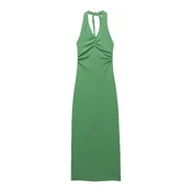Pull&Bear Pletena obleka kivi