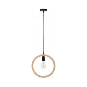 Luster na sajli KOLO 1xE27/40W/230V bež/crna