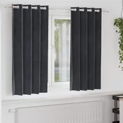 Zavjese za zamracivanje 2 pcs Tamno siva 140 x 175 cm Baršun