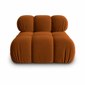 Narančasta baršunasta modularna sjedeća garnitura () Bellis – Micadoni Home