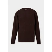 Carhartt WIP Pulover Anglistic temno rjava