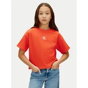 Calvin Klein Jeans T-shirt LVCKSJA16G Crvena Boxy Fit