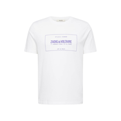 Zadig & Voltaire Majica BLASON GUM, ljubicasta / bijela
