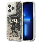 Karl Lagerfeld Liquid Glitter Gatsby ovitek za iPhone 13 Pro/13 - Črna