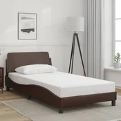 Okvir za krevet Dover smedi 100x200 cm od umjetne kože