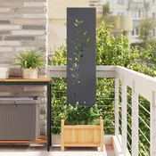 vidaXL Zaslon za zasebnost v vrtu Antracit 32 x 140 cm Mnogi jeklo
