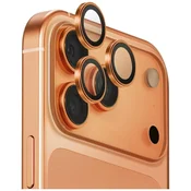 UNIQ UNIQ Optix aluminijasta zaščita za objektiv kamere za iPhone 17 Pro/iPhone 17 Pro Max z aplikatorjem jantarne barve