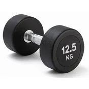 Kubisport Enoročna utež 12,5 kg, ovalna, črna