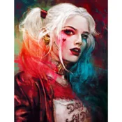 shumee Slikanje po številkah z okvirjem Slike za slikanje DC Harley Quinn 40x50 cm