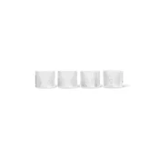 Kozarec ferm LIVING 4-pack prozorna barva