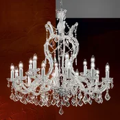 ORION Odlican luster LILIANA 18 svjetla - Dnevni boravak/blagovaonica - Anticki - srebrna, prozirna - Metal