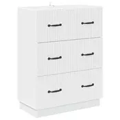 Ormar s ladicama Bijela 66 x 34,5 x 87 cm Konstruirano drvo