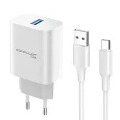 KONFULON C87 kućni punjač USB Type C Px24 brzi 5V/3A