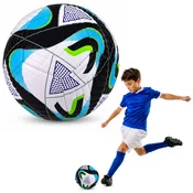 slomart Nogometna žoga LEAN TOYS, velikost 5 (22cm), črno-modra