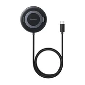 BASEUS SIMPLE MINI4 stolni punjac 15W, Qi2, CRNA P10273300121-01